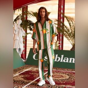 Casablanca silk men’s short sleeve top medium never worn